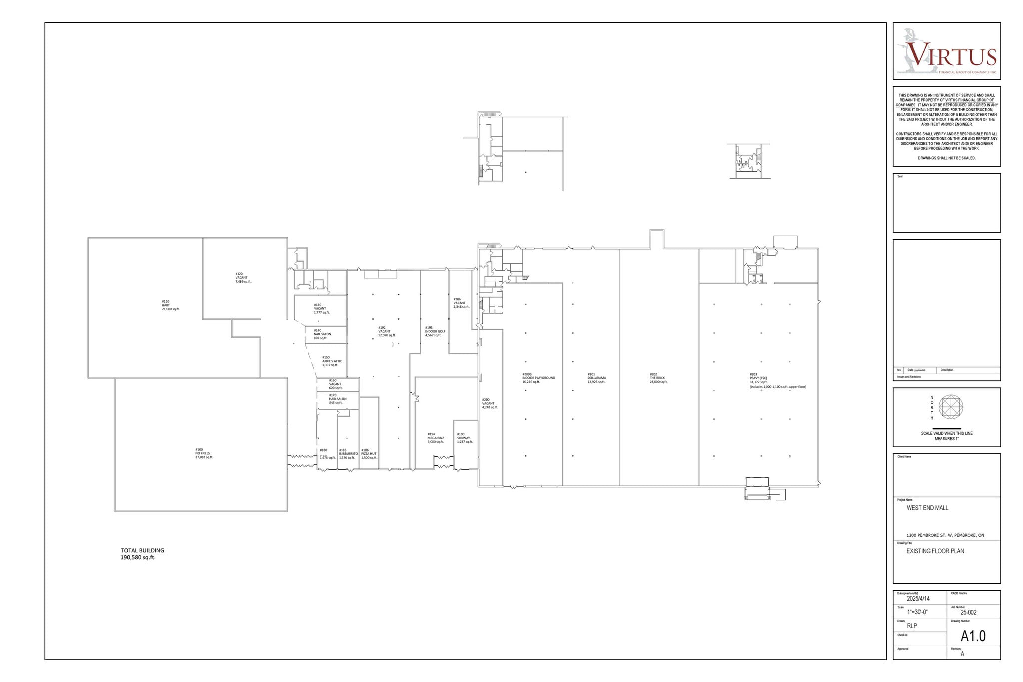1200 Pembroke St W, Pembroke, ON à louer Plan de site- Image 1 de 6