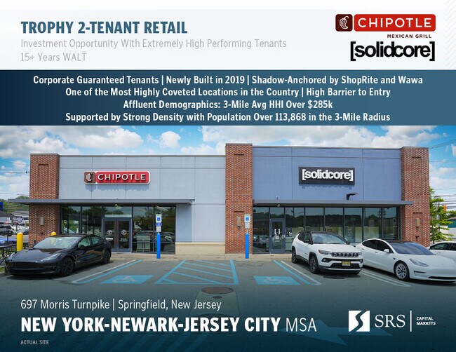 Plus de détails pour 697 Morris Tpke, Springfield, NJ - Commerce de détail à vendre