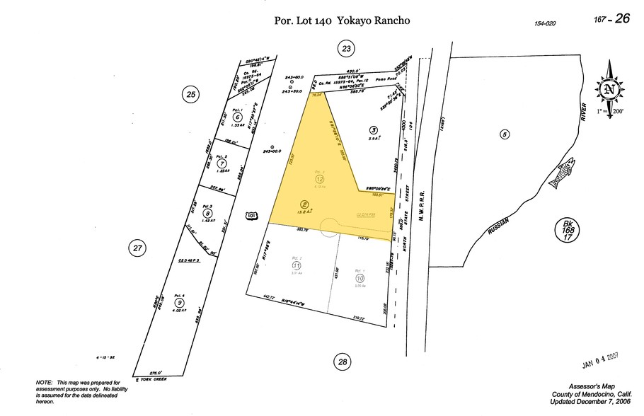 4260 N State St, Ukiah, CA à vendre - Plan cadastral - Image 1 de 1