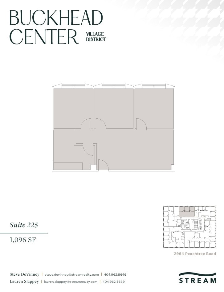 2970 Peachtree Rd NW, Atlanta, GA à louer Plan d’étage- Image 1 de 1