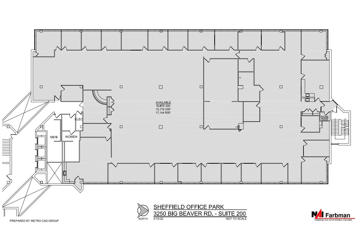 3310 W Big Beaver Rd, Troy, MI à louer Plan d  tage- Image 1 de 1