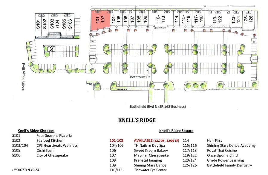 805 Battlefield Blvd N, Chesapeake, VA for lease - Site Plan - Image 2 of 16