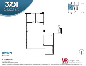 3701 Algonquin Rd, Rolling Meadows, IL à louer Plan d’étage- Image 1 de 1