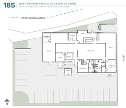 185 W Madison Ave, El Cajon, CA for lease Site Plan- Image 1 of 1