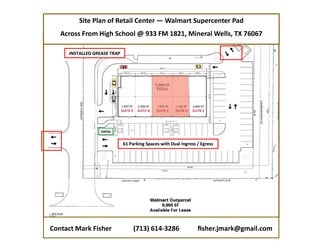 Plus de détails pour 933 N FM 1821 Rd, Mineral Wells, TX - Commerce de détail à louer