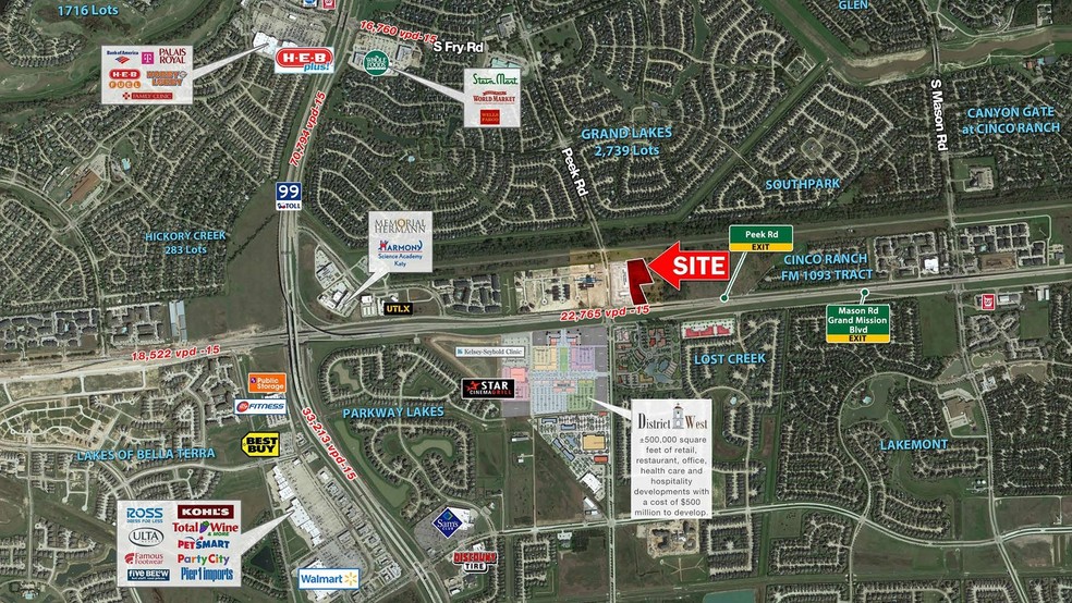 Westpark Toll Rd & Peek Rd, Richmond, TX for sale - Building Photo - Image 1 of 1