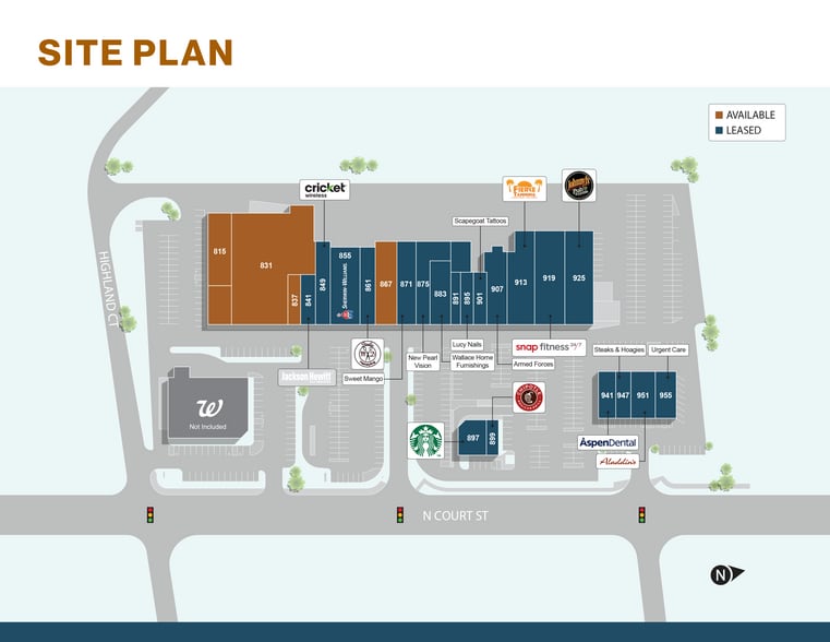 805-965 N Court St, Medina, OH for lease - Site Plan - Image 2 of 5