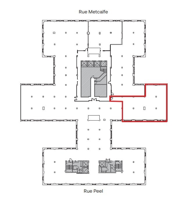 1555 Rue Peel, Montréal, QC for lease Floor Plan- Image 1 of 1