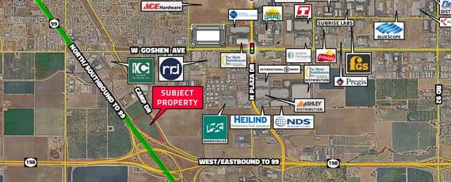 Plus de détails pour 99 Freeway & Highway 198, Visalia, CA - Terrain à vendre