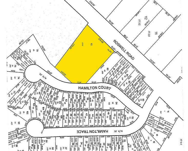 1686 Roswell Rd, Marietta, GA à vendre - Plan cadastral - Image 2 de 23