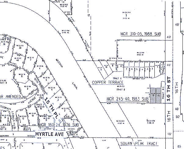 7210 N 16th St, Phoenix, AZ à louer - Plan cadastral - Image 2 de 8
