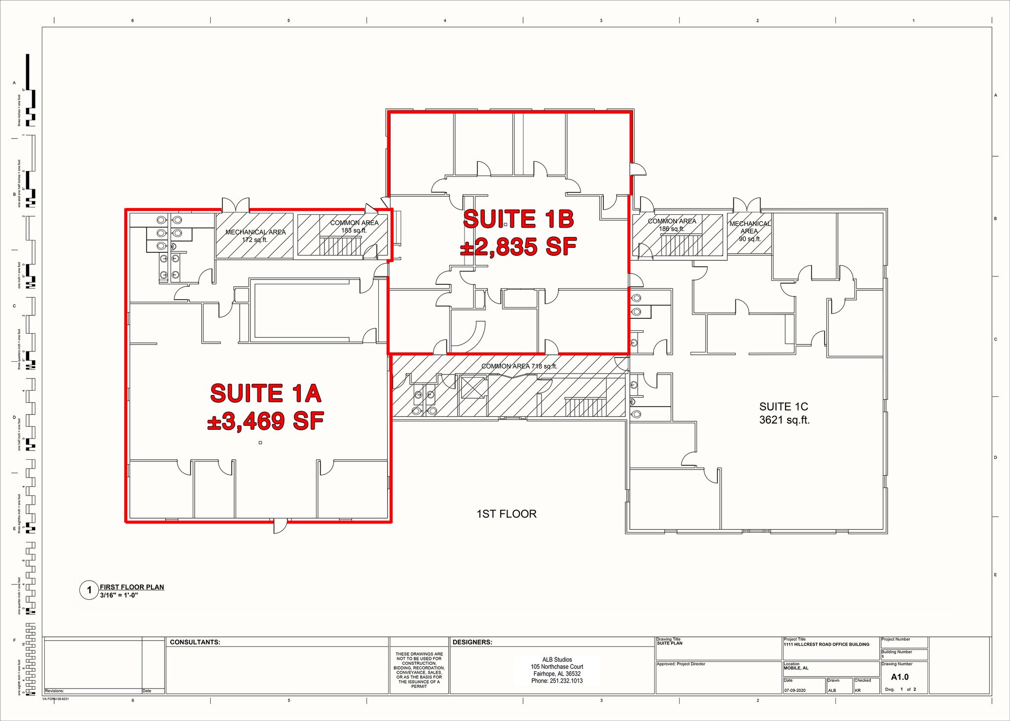1111 Hillcrest Rd, Mobile, AL à louer Plan d’étage- Image 1 de 1
