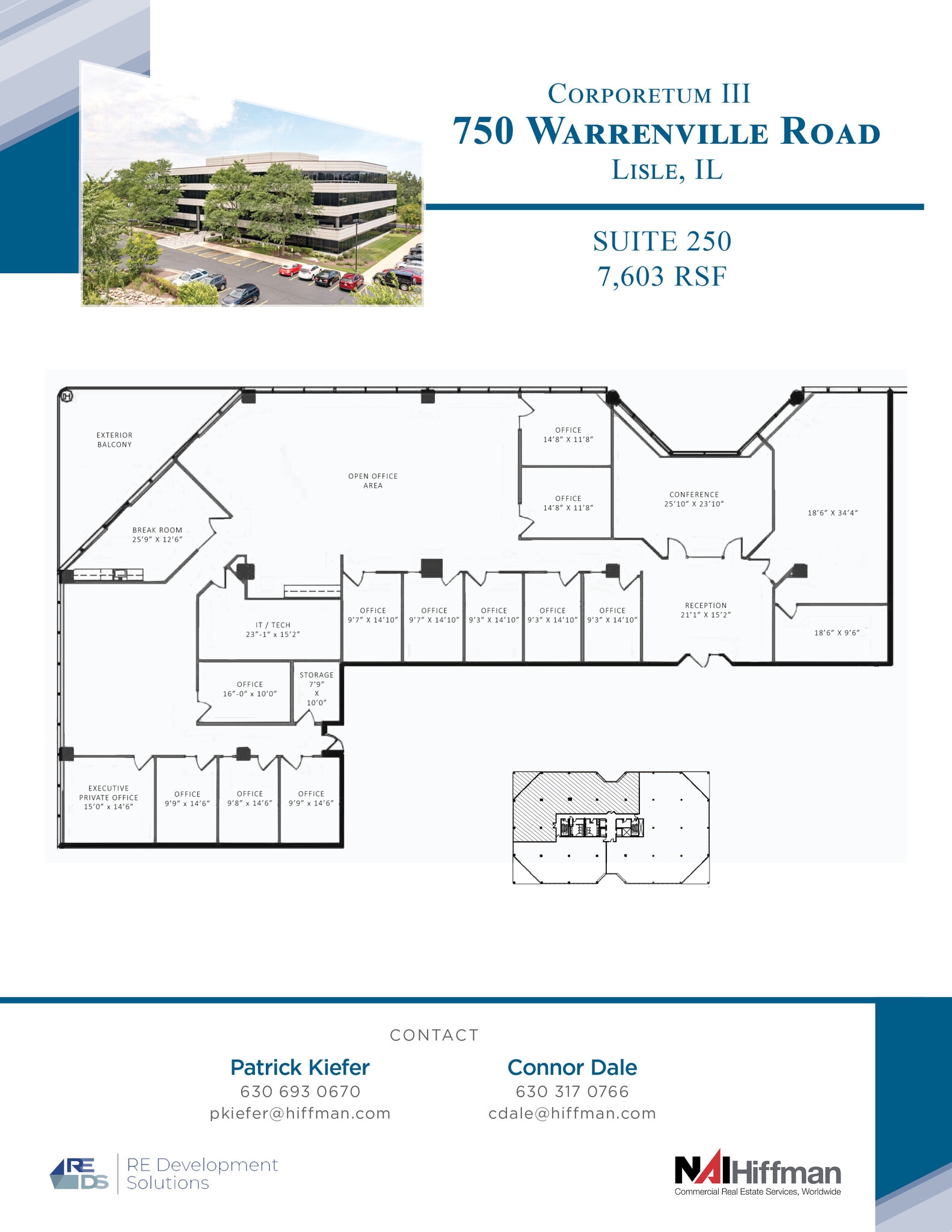 750 Warrenville Rd, Lisle, IL à louer Plan d’étage- Image 1 de 13