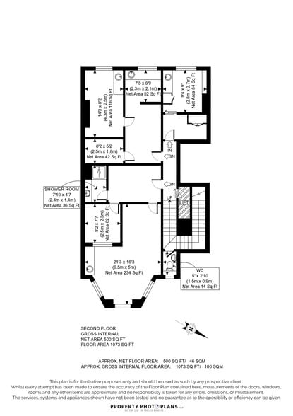 100 Harley St, London for lease - Floor Plan - Image 2 of 3