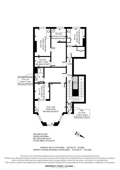 100 Harley St, Londres à louer - Plan d’étage - Image 2 de 3