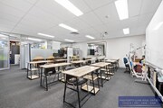 Large carpeted office area