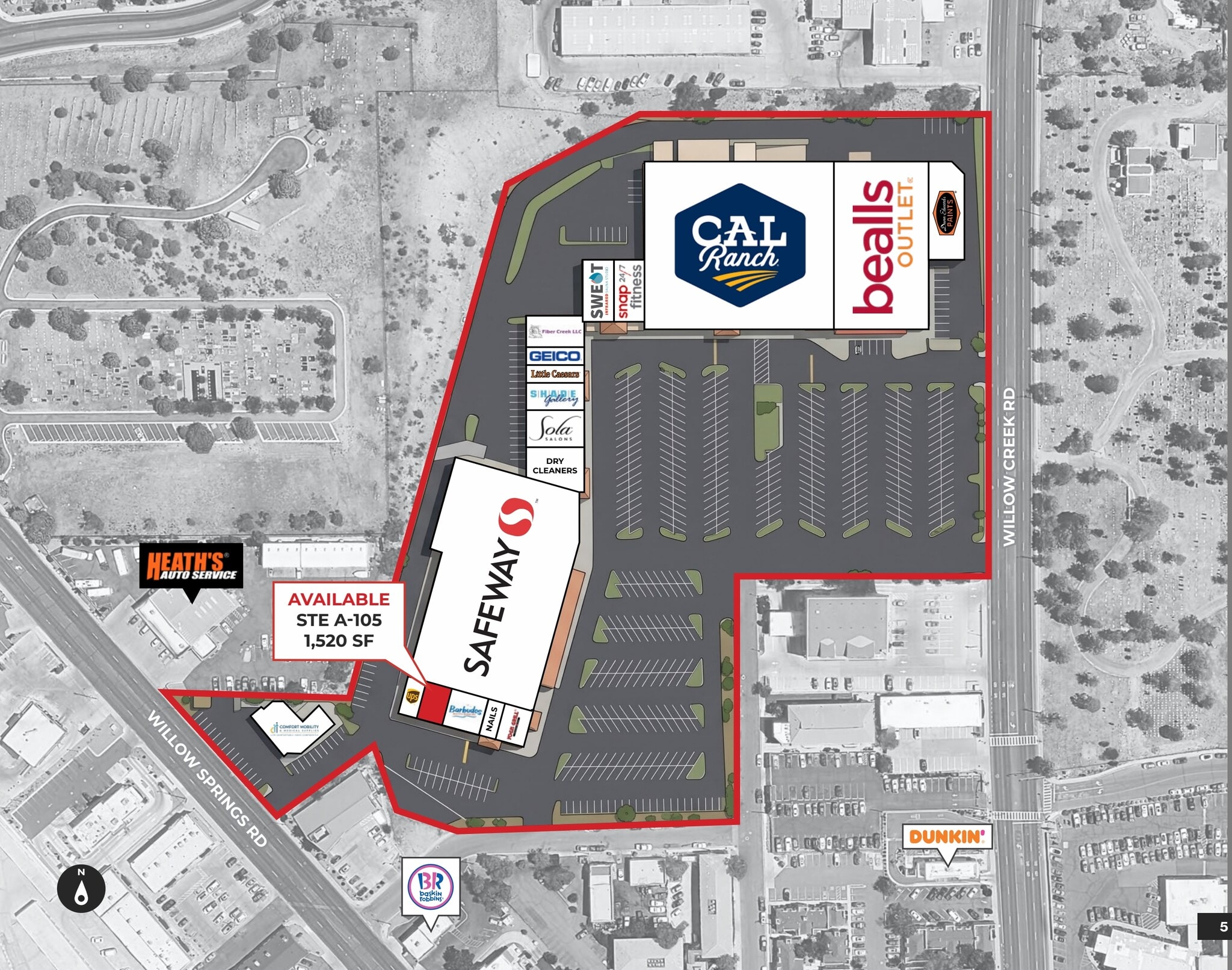 1042-1048 Willow Creek Rd, Prescott, AZ for lease Site Plan- Image 1 of 2
