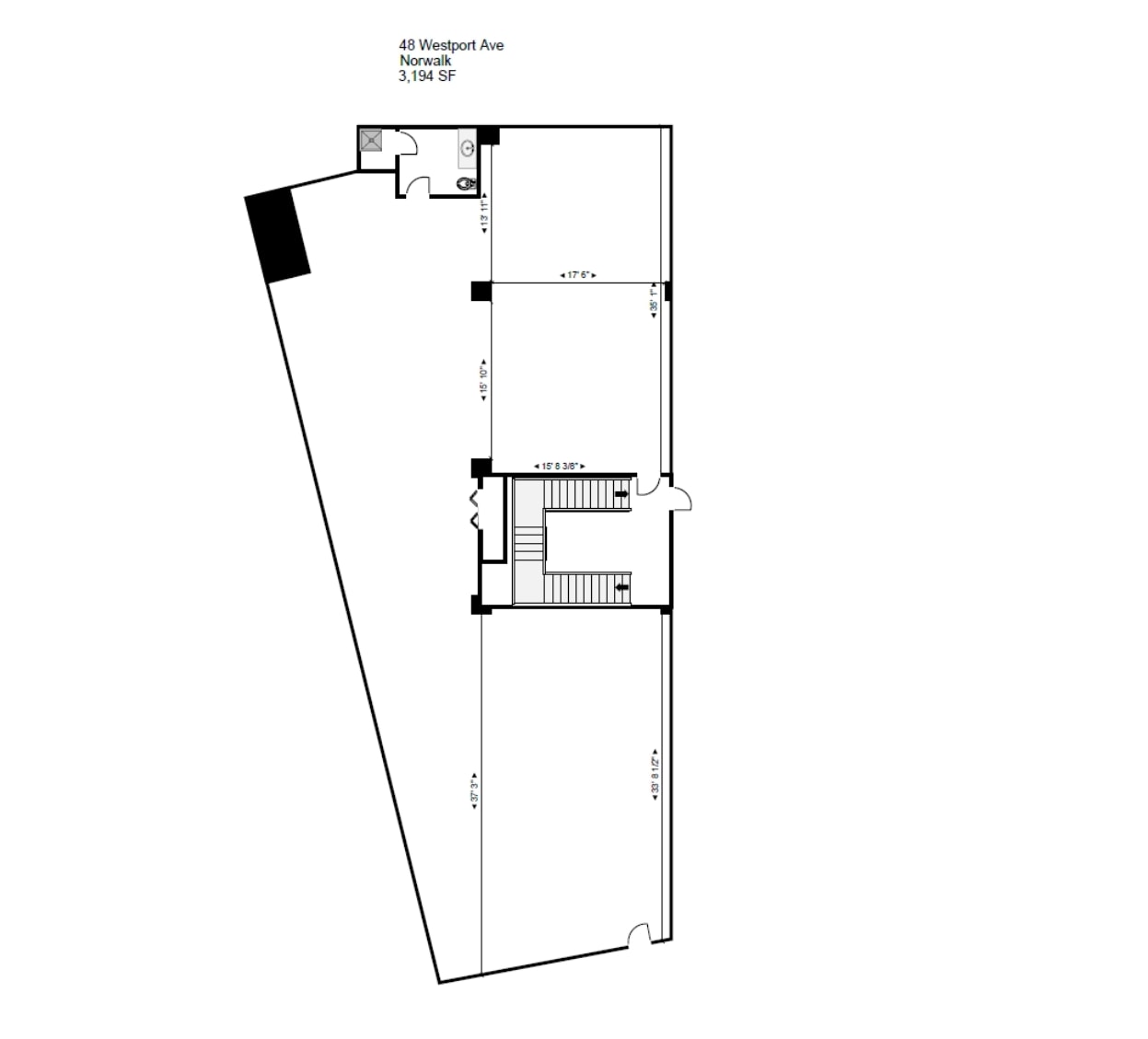 48 Westport Ave, Norwalk, CT à louer Plan d’étage- Image 1 de 1