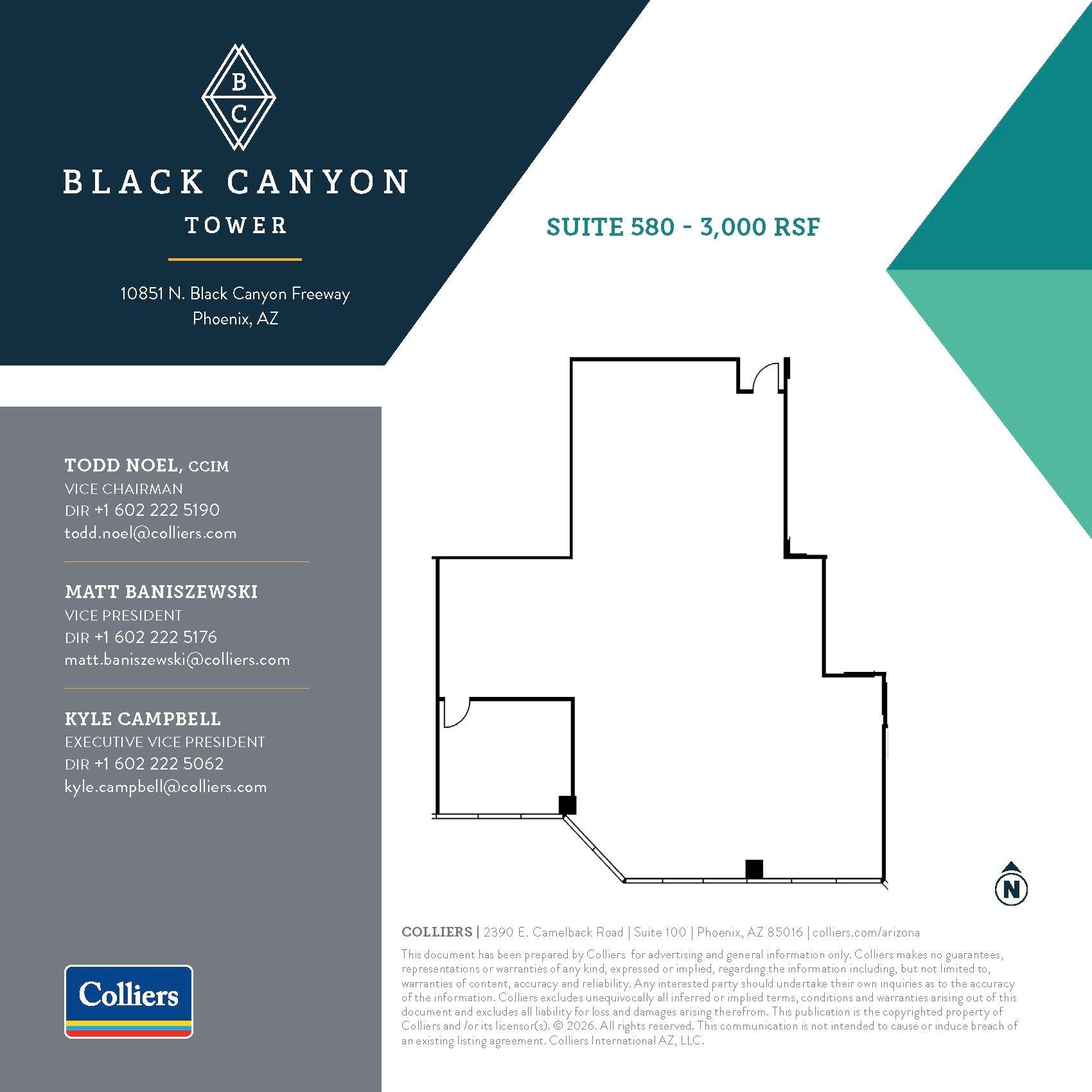 10851 N Black Canyon Hwy, Phoenix, AZ à louer Plan d’étage- Image 1 de 1