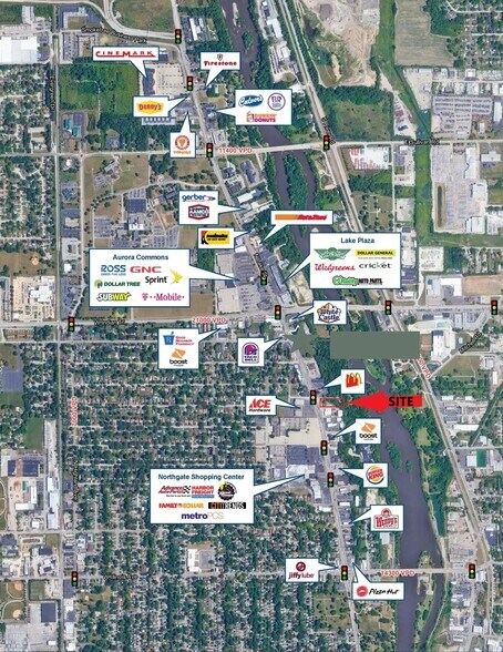 1001 N Lake St, Aurora, IL à vendre - Aérien - Image 2 de 3