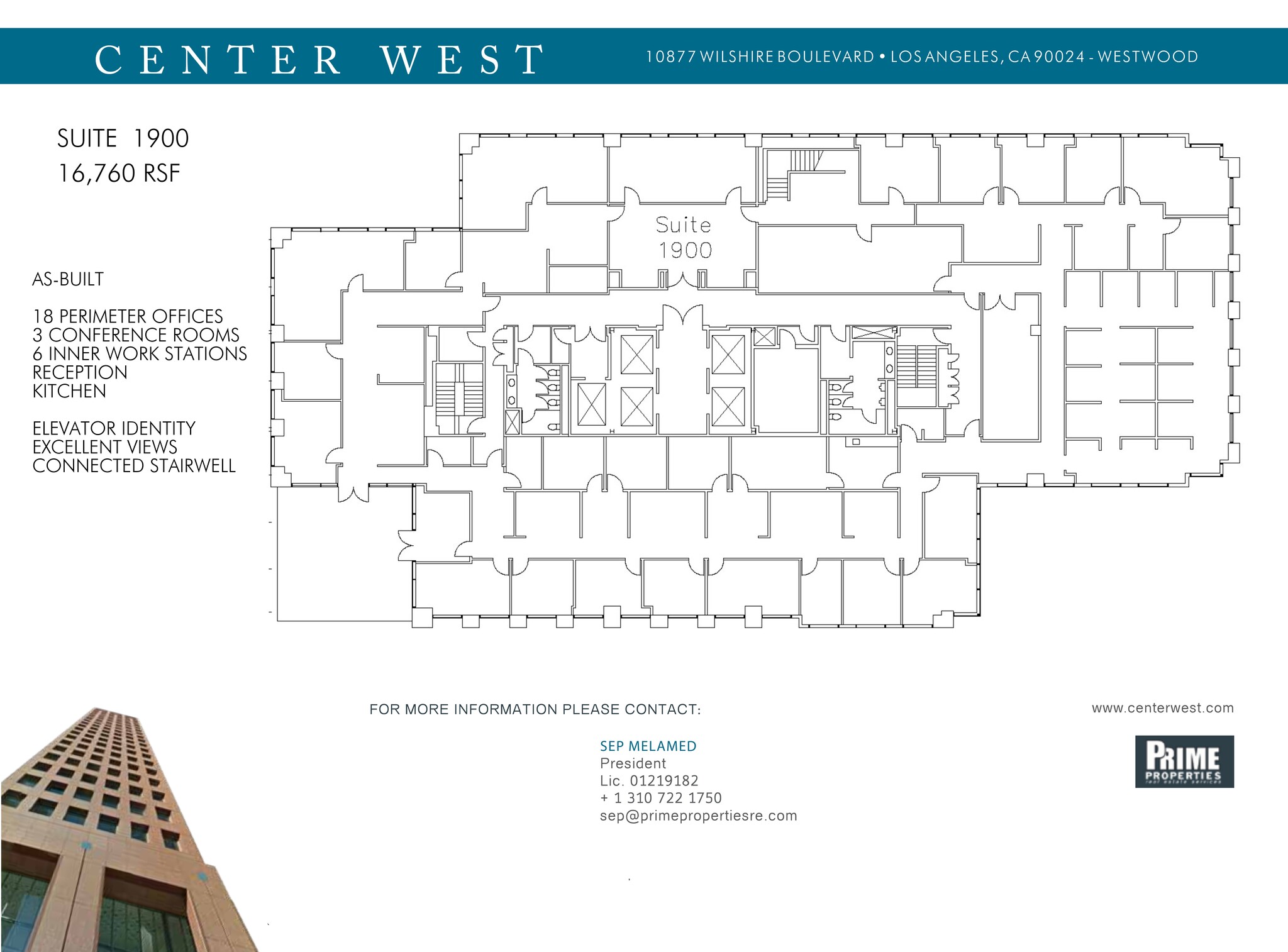 10877 Wilshire Blvd, Los Angeles, CA à louer Plan de site- Image 1 de 1