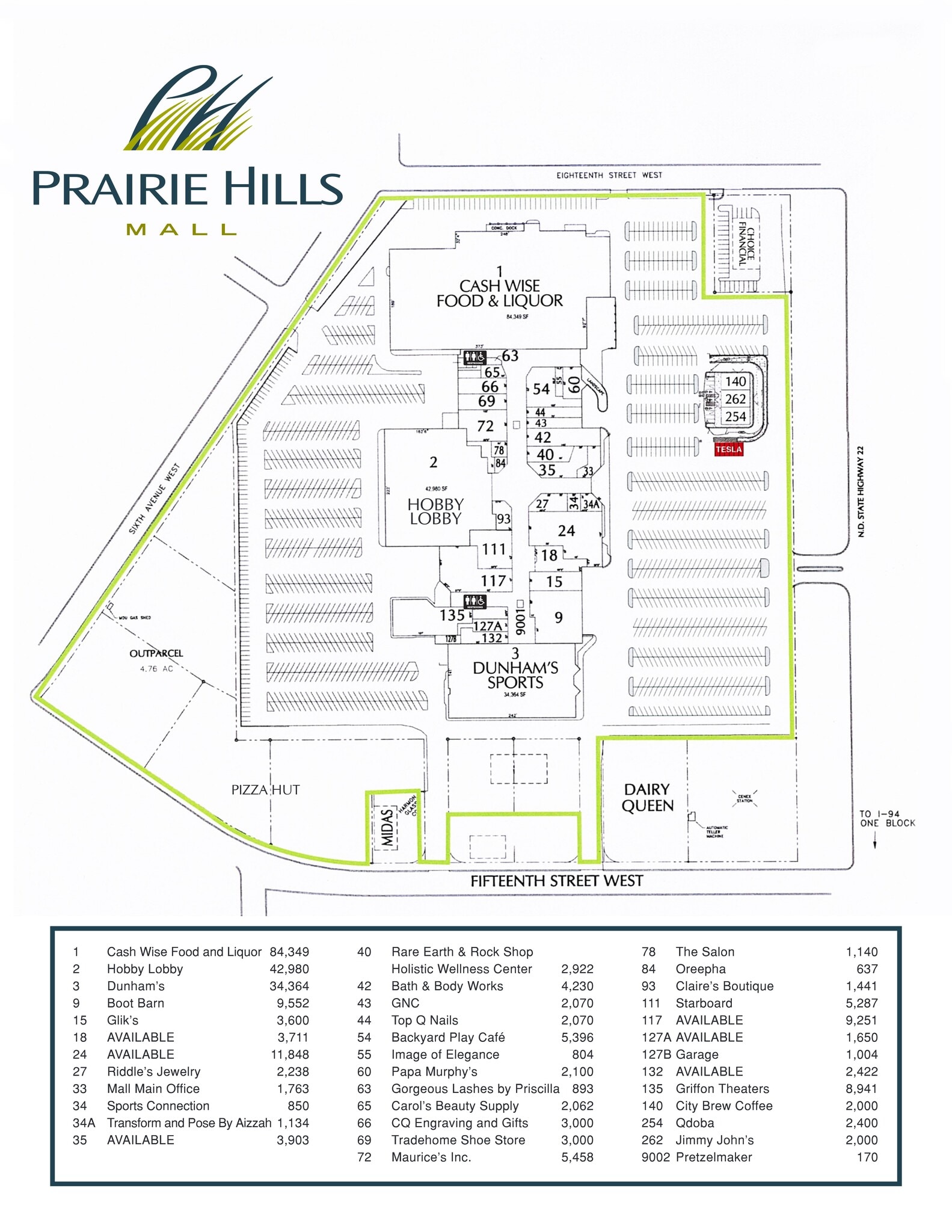1681 Third Ave W, Dickinson, ND à louer Plan de site- Image 1 de 1
