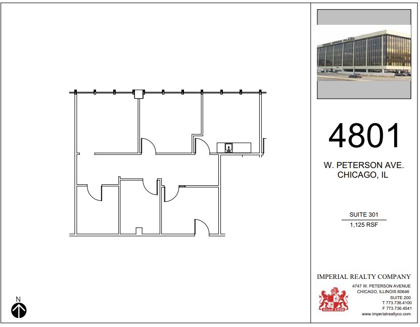 4801 W Peterson Ave, Chicago, IL à louer Plan d  tage- Image 1 de 7