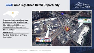 Plus de détails pour 5400 Durham Chapel Hill Blvd, Durham, NC - Terrain à louer
