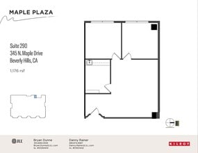 345 N Maple Dr, Beverly Hills, CA à louer Plan d’étage- Image 1 de 1
