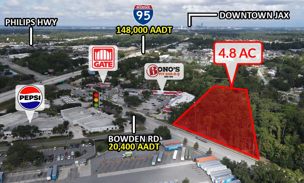 Bowden Rd & Spring Park Rd, Jacksonville, FL à vendre - Photo du bâtiment - Image 2 de 3