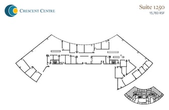 100 Crescent Centre Pky, Tucker, GA for lease Floor Plan- Image 2 of 5
