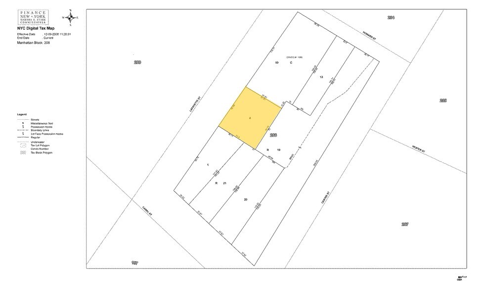 123-127 Lafayette St, New York, NY à louer - Plan cadastral - Image 2 de 5