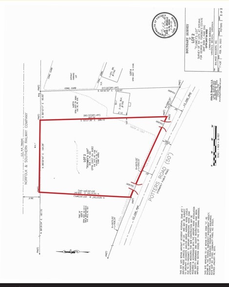 TBD Potters Rd, Virginia Beach, VA à vendre - Plan cadastral - Image 3 de 3