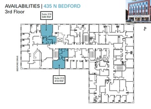 435-437 N Bedford Dr, Beverly Hills, CA à louer Plan d’étage- Image 1 de 1