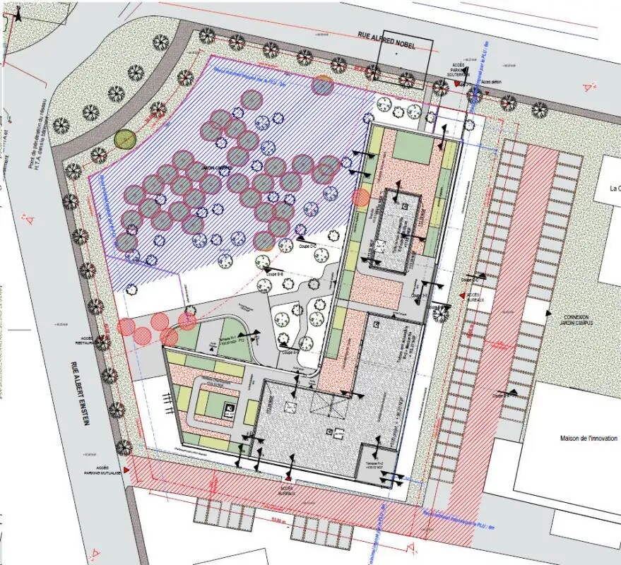 Bureau dans Champs-sur-Marne à louer Plan d’étage- Image 1 de 2