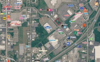 1295 Mall Dr, Benton Harbor, MI - Aerial  map view
