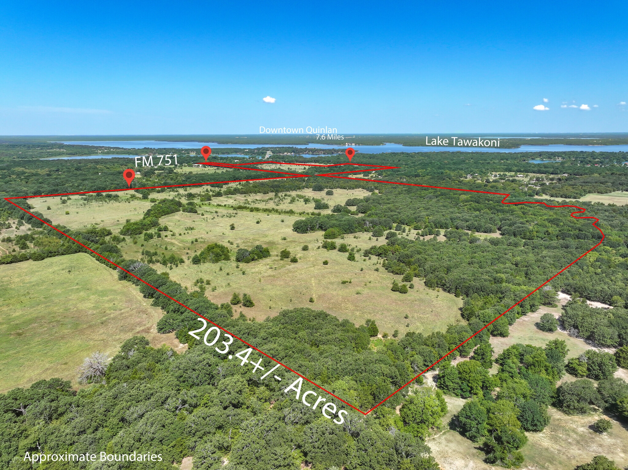 000 FM 751 Rd, Quinlan, TX for sale Aerial- Image 1 of 14