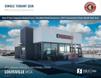 Plus de détails pour 1620 Veterans Pky, Jeffersonville, IN - Vente au détail à vendre