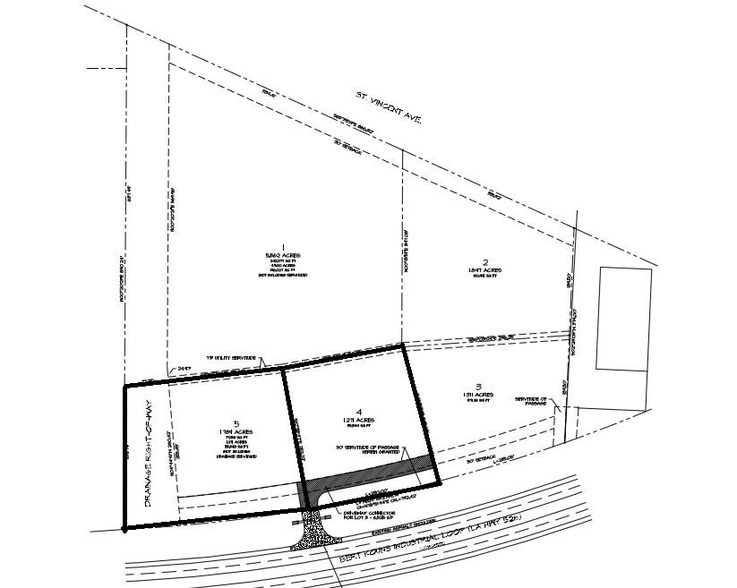 400 Block East Bert Kouns Industrial Loop, Shreveport, LA for sale - Plat Map - Image 2 of 3