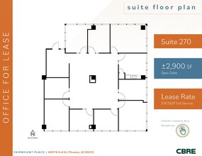 4001 N 3rd St, Phoenix, AZ for lease Floor Plan- Image 1 of 7