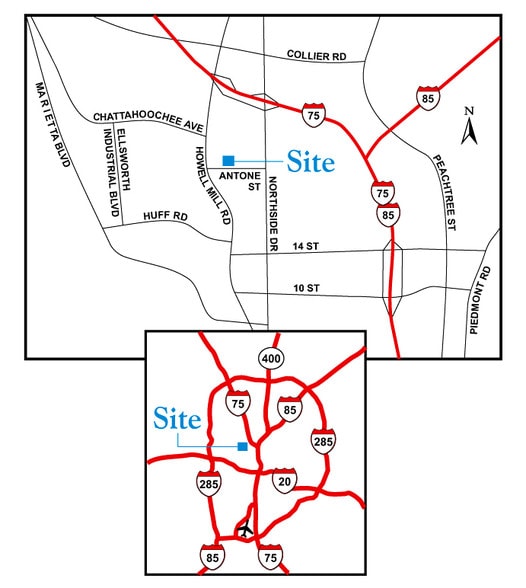 665 Antone St NW, Atlanta, GA for lease - Site Plan - Image 3 of 3