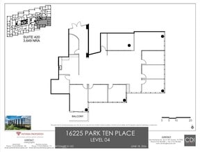 16225 Park Ten Pl, Houston, TX for lease Floor Plan- Image 1 of 2
