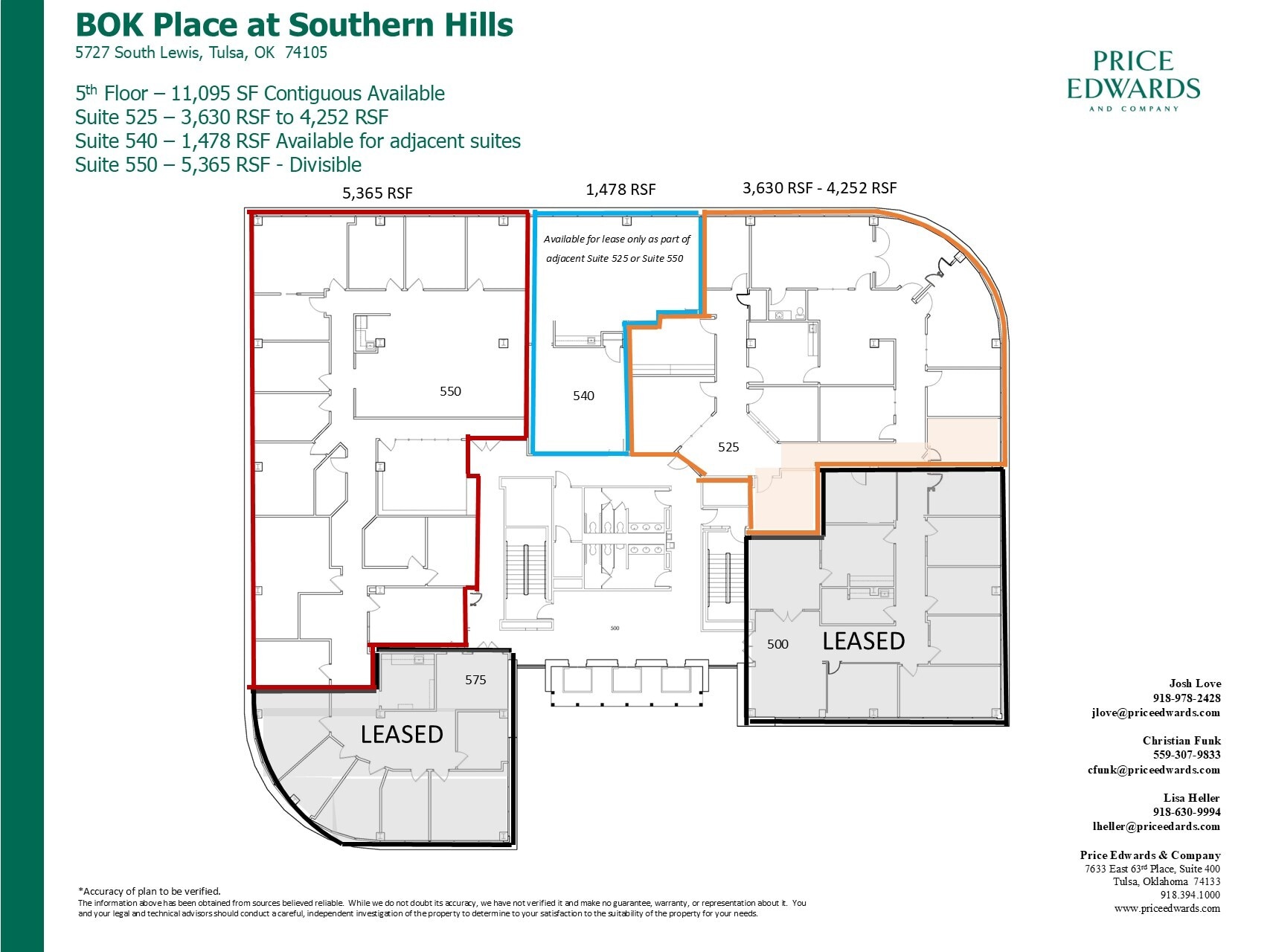 5727 S Lewis Ave, Tulsa, OK for lease Floor Plan- Image 1 of 1