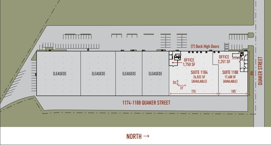 1184-1188 Quaker St, Dallas, TX à louer Plan d’étage- Image 1 de 2
