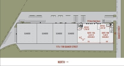 1184-1188 Quaker St, Dallas, TX à louer Plan d’étage- Image 1 de 2