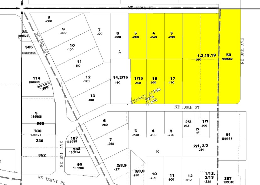 NE 136th & 16th Ave, Vancouver, WA à vendre - Plan cadastral - Image 2 de 6