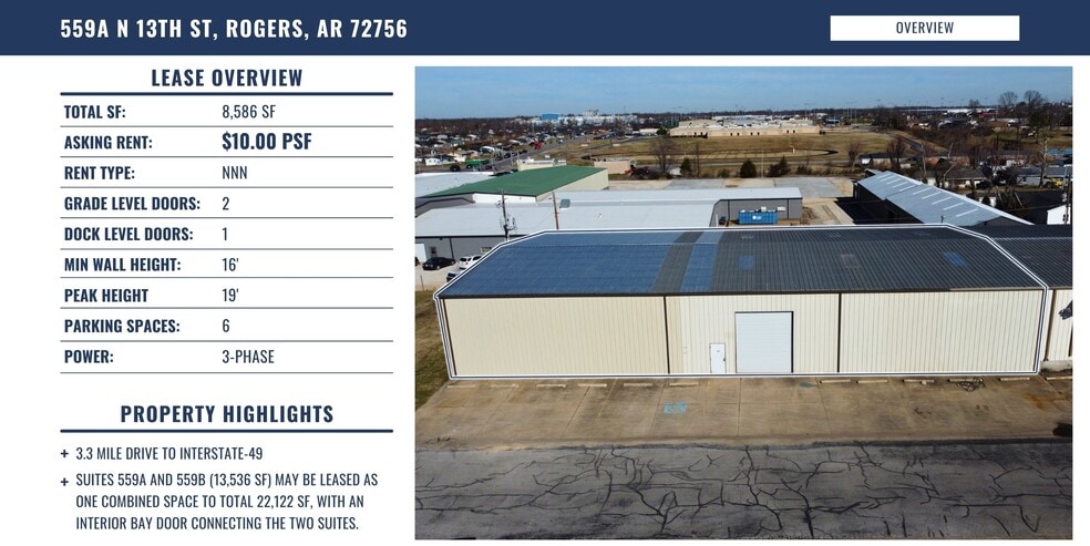559 N 13th St, Rogers, AR for lease - Building Photo - Image 2 of 4