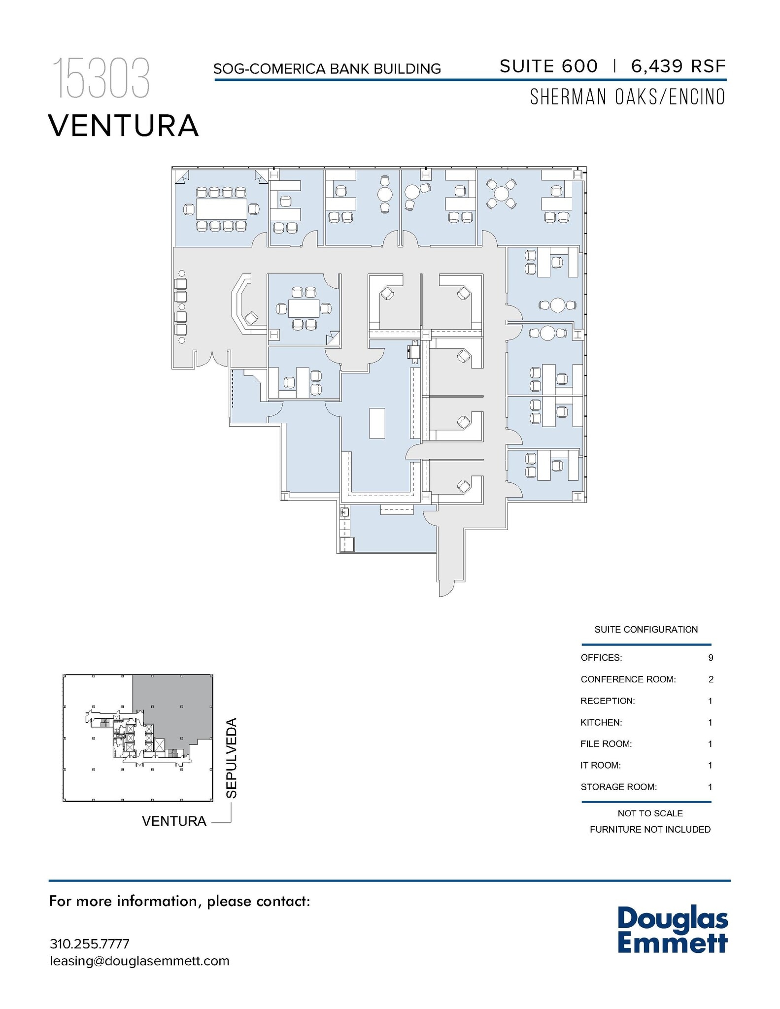 15301 Ventura Blvd, Sherman Oaks, CA for lease Floor Plan- Image 1 of 1