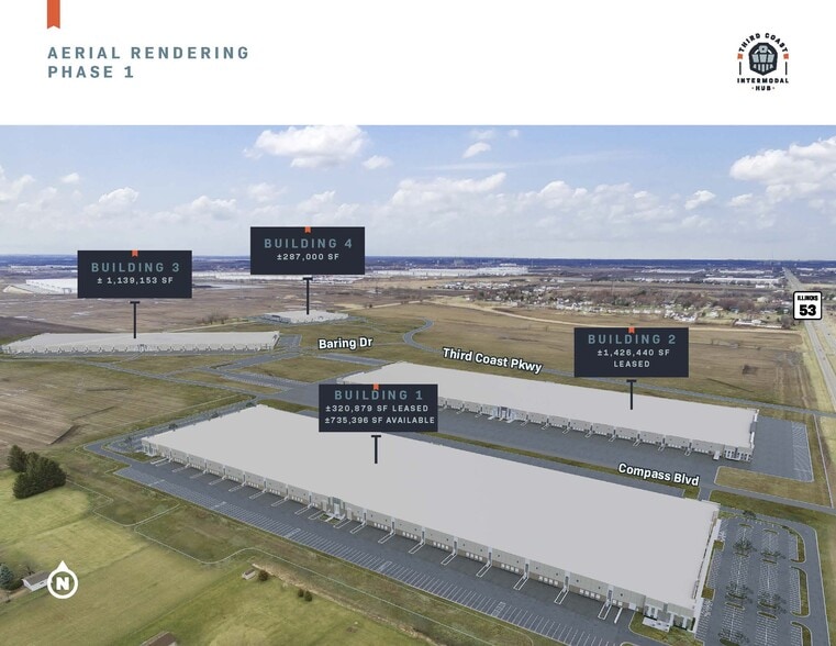 SEC Millsdale Rd & Route 53, Joliet, IL for lease - Building Photo - Image 2 of 3