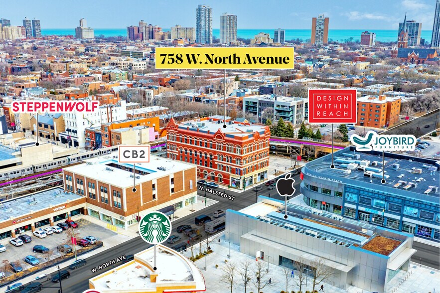 758 W North Ave, Chicago, IL à louer - Aérien - Image 3 de 9